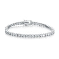 Tennis Bracelet Moissanite VVS White Gold Plated