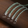 VS Green Moissanite Tennis Bracelets